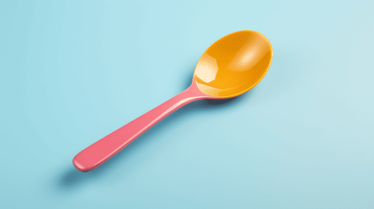Dessert Spoon on a Table