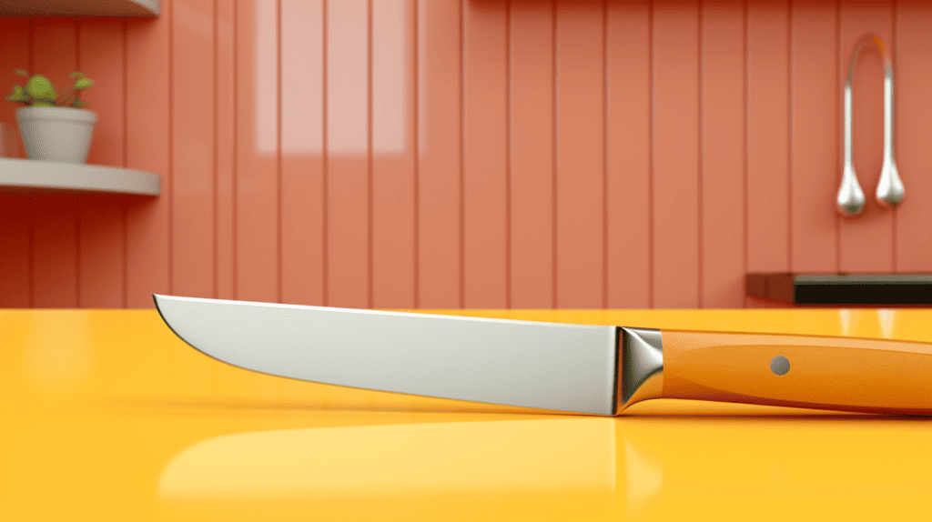 Kitchen Knife on a Table