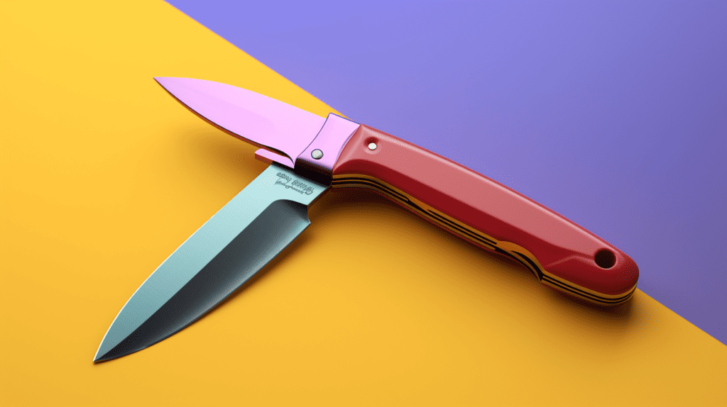 Serrated Knife on a Table
