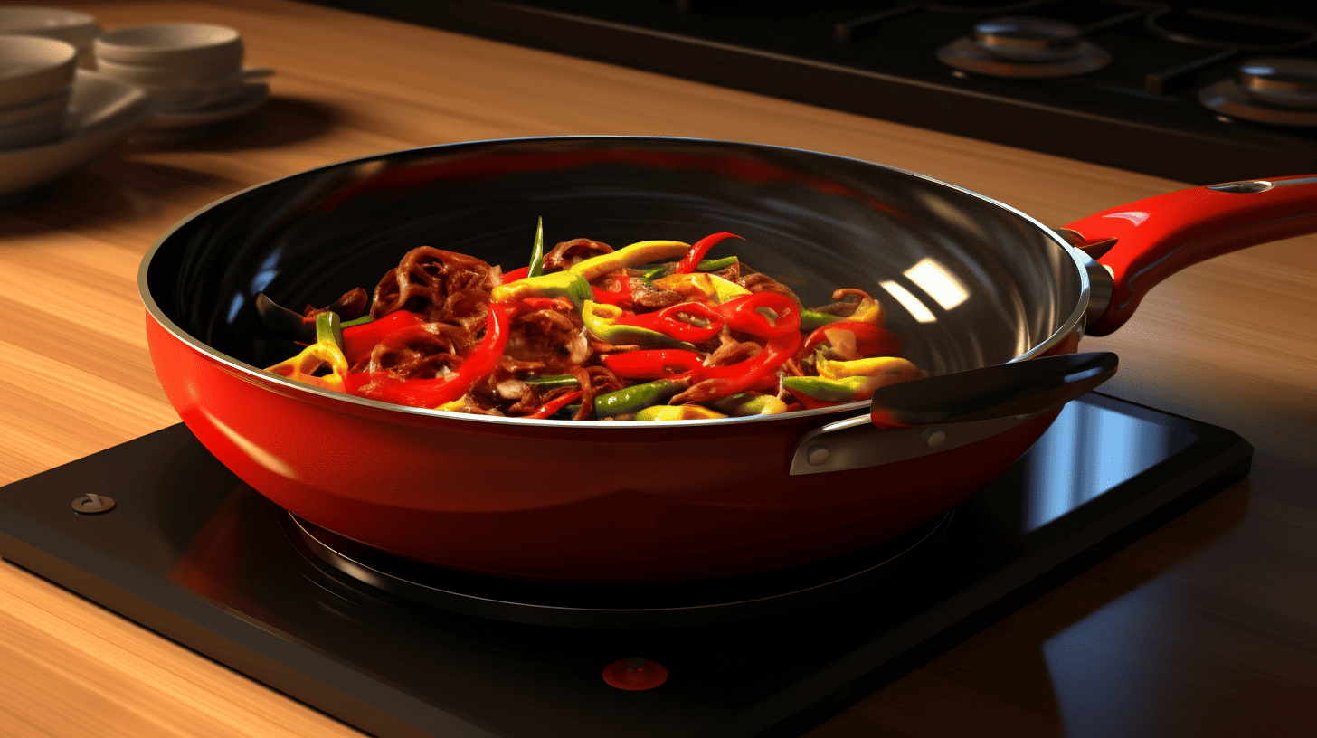Todlabe Nonstick Wok, 13-Inch Carbon Steel Wok Pan with Lid Woks & Stir-Fry  Pans No Chemical Coated Wok with Spatula Flat Bottom Cookware Chinese Wok  for Induction, Electric, Gas, Halogen, All Stoves 