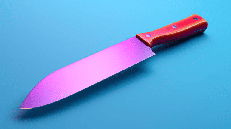 Cleaver Knife on Table