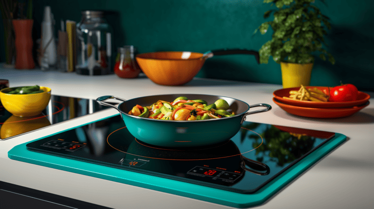 Induction Cooktop with Downdraft