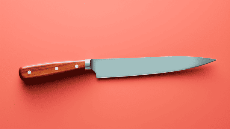 Kitchen Knife with Wood Handle