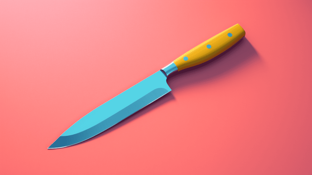 Santoku Knife on a Table