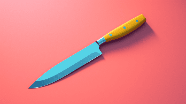 Santoku Knife on a Table