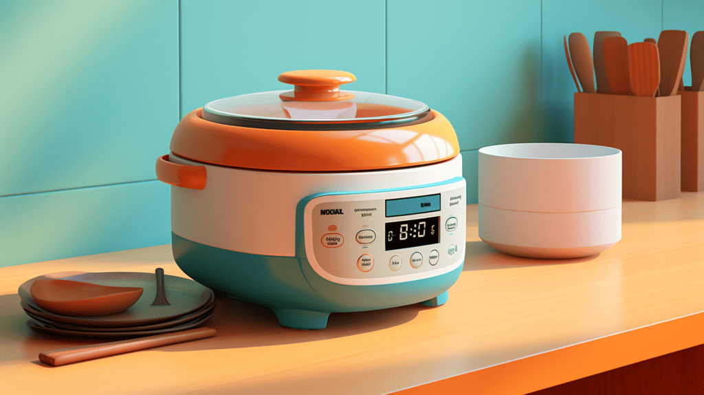 Korean Rice Cooker on a Table