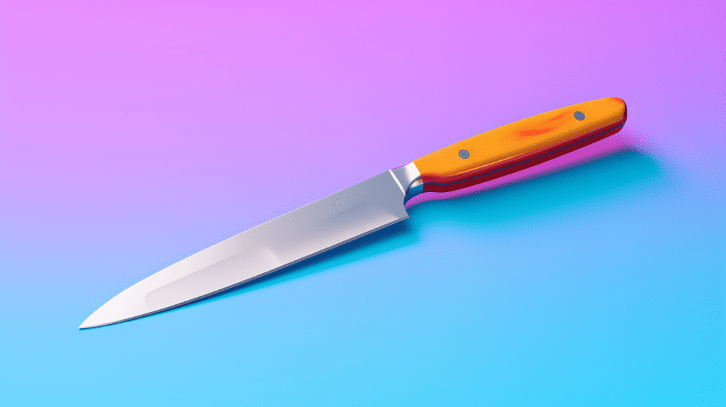 Yanagiba Knife on a Table
