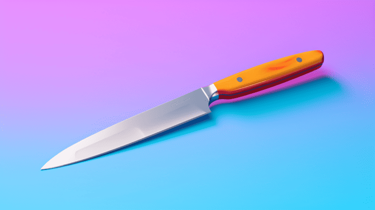 Yanagiba Knife on a Table
